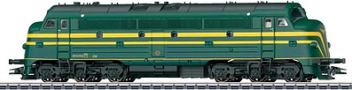 Marklin NOHAB Class 204 Diesel - 3-Rail w/Sound & Digital Belgian State Railways SNCB/NMBS #204 002 (Era III 1960s, green, yellow)