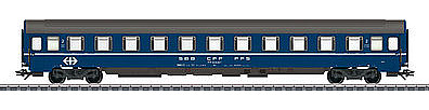 Marklin SBB Eurofima Bcm Passenger Car HO Scale Model Train Passenger Car #43610