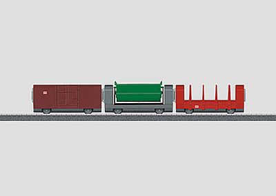 Marklin 3-Car Add-On Freight Set for #441-29210 - 3-Rail HO Scale Model Train Freight Car #44100