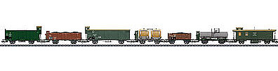 Marklin K.K.W.St.E Freight 7-Car Set HO Scale Model Train Freight Car Set #46086