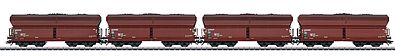 Marklin Type Fad 167 Hopper Car w/Real Coal Load 4-Pack HO Scale Model Train Freight Car #46260