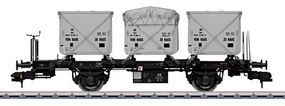 Marklin Type BT 10 Flatcar w/Eokrt 011 & Edkrt 201 Container HO Scale Model Train Freight Car #58471