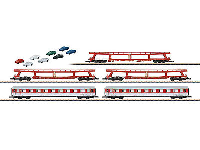 Marklin DB Auto Train 5-Car Set Z Scale Model Train Set #87092