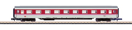 Marklin Type Avmz 207 IC 1st Class Compartment - Ready to Run German Federal Railroad DB (Era V 1992, white, red, pink, gray) - Z-Scale