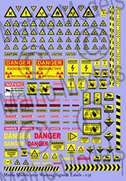 Matho Warning Signs & Labels Decals Plastic Model Decal Kit 1/35 Scale #35101