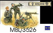 Master-Box German Machine Gun Crew w/MG08 Gun Plastic Model Military Figure 1/35 Scale #3526