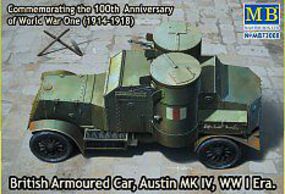 Master-Box WWI Austin Mk IV British Armored Car Plastic Model Military Vehicle Kit 1/72 Scale #72008