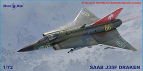Mikro-Mir 1/72 Mikro Mir Saab J35F Draken Plastic Model Kit