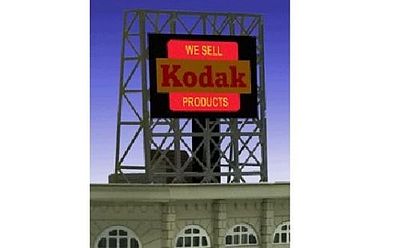 Micro-Structures Kodak Animated Rooftop Billboard Kit Model Railroad Billboard #338875