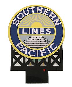Micro-Structures Southern Pacific Small Animated Neon Billboard Kit HO Scale Model Railroad Sign #7072