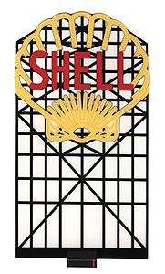 Micro-Structures Shell Animated Neon Large Billboard Kit HO Scale Model Railroad Billboard #7781