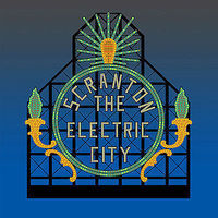 Micro-Structures Scranton Electric City Animated Neon Billboard O Scale Model Railroad Sign #880251