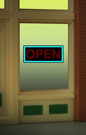 Micro-Structures O/Ho OPEN Window Sign LTD