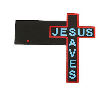 Micro-Structures Jesus Saves Cross Large Animated Neon Building Sign HO Scale Model Railroad Sign #9071