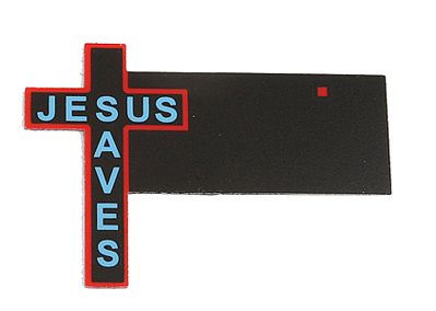 Micro-Structures Jesus Saves Cross Small Animated Neon Billboard Kit Model Railroad Accessory #9072