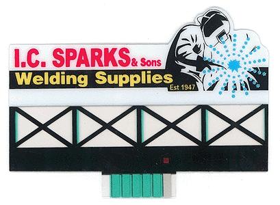 Micro-Structures I.C. Sparks Animated Neon Billboard Kit Model Railroad Accessory #9382