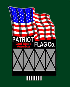Micro-Structures Patriot Flag Co. Large Animated Neon Billboard Kit Scale Model Railroad Accessory #9481