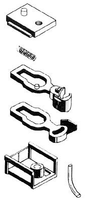 Micro-Trains Body Mount Couplers Short Shank w/Draft Gear Boxes (4) N Scale Model Train Coupler #102014