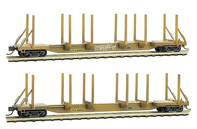 Micro-Trains Evans 65' 100-Ton Log Car 2-Pack - Ready to Run JTLX ...