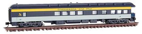 Micro-Trains Pullman Heavyweight 3-2 Modernized Business Car Observation Ready to Run Chesapeake & Ohio 15 (blue, gray, yellow) N-Scale
