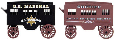 Micro-Trains U.S. Marshal & Sheriff Wagon 2-Pack Assembled) N Scale Model Railroad Vehicle #47000239