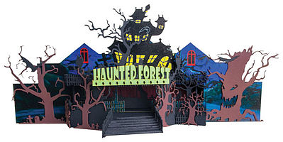 Micro-Trains Halloween Forest Circus Ride - Decorated Kit N Scale Model Train Building #49990501
