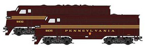 Micro-Trains EMD F7A Standard DC Pennsylvania Railroad 9832 (5-Stripe, Tuscan, gold) Z-Scale