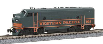 Micro-Trains EMD F7A Western Pacific #921 (green, orange) Z Scale Model Train Diesel Locomotive #98001292