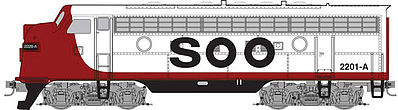 Micro-Trains F7A Powered SOO Line #2201A Z Scale Model Train Diesel Locomotive #98001361