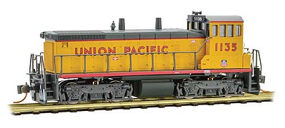 Micro-Trains EMD SW1500 - Standard DC Union Pacific #1174 (Armour Yellow, gray, red) - N-Scale