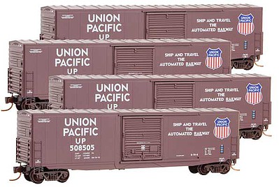 Micro-Trains 50 Box Runner Pack UP 4/ - N-Scale