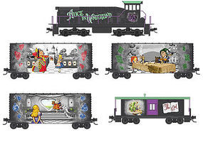 n scale halloween train sets
