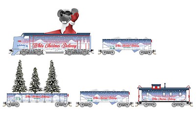 Micro-Trains White Xmas Delivery Set - N-Scale