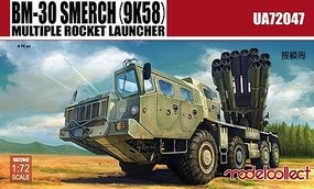 Model-Collect Russian BM30 Smerch (9K58) Rocket Launcher Plastic Model Military Vehicle 1/72 #72047