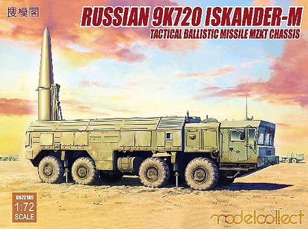 Modèle Réduit 1/72 Véhicule Missile Russe SS-21 Scarab - Pré-peint, Prêt à Exposer
