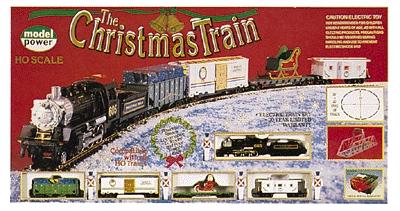 Model-Power Christmas Train Set - HO-Scale #1093