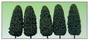 Model-Power Dark Green Summer 8'' Trees (5) O Scale Model Railroad Tree #1436