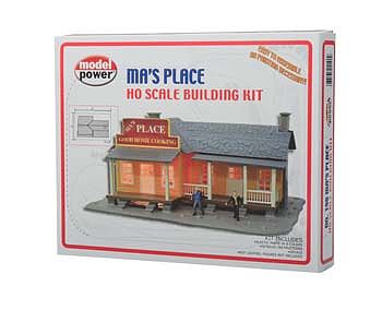 Model-Power Mas Place Kit HO Scale Model Railroad Building #190
