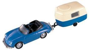 Porsche 356B w/Camper Trailer