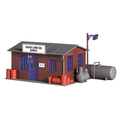 Model-Power Quick Lube Oil Supply Station Kit HO Scale Model Building #210