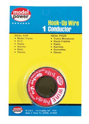 Model-Power Hook-Up Wire 1 Conductor Red 35 Model Railroad Hook-Up Wire #2301