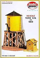 Model-Power Water Tank & Shed Kit HO Scale Model Railroad Building #428