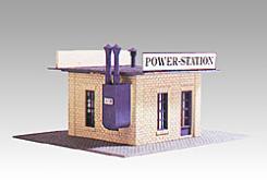 Model-Power Power Station Kit HO Scale Model Railroad Building #443