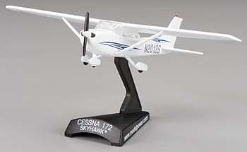 Model-Power Cessna 172 Skyhawk N2008S Diecast Model Airplane 1/87 Scale #5603-2