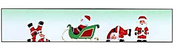 Model-Power Large Sleigh with 4 Different Santas - O Scale Model Railroad Figure #6057