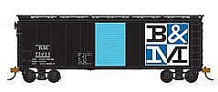 Model-Power 41 Steel Boxcar Boston & Maine Checkerboard HO Scale Model Train Freight Car #734530
