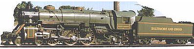 Model-Power 4-6-2 Loco with Tender Baltimore & Ohio N Scale Model Train Steam Locomotive #87437