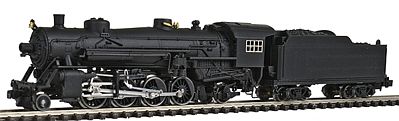 Model-Power 2-8-2 Mikado w/Standard Tender Undecorated N Scale Model Train Steam Locomotive #87570