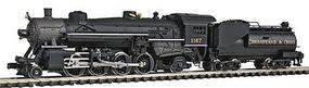 Model-Power 2-8-2 Mikado w/Vanderbilt Tender Chesapeake & Ohio N Scale Model Train Steam Locomotive #87595