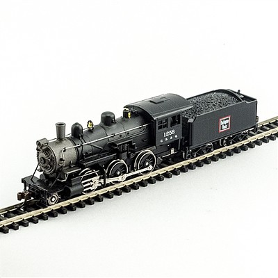 Model-Power 2-6-0 Mogul DCC/Sound CB&Q N Scale Model Train Steam Locomotive #876031